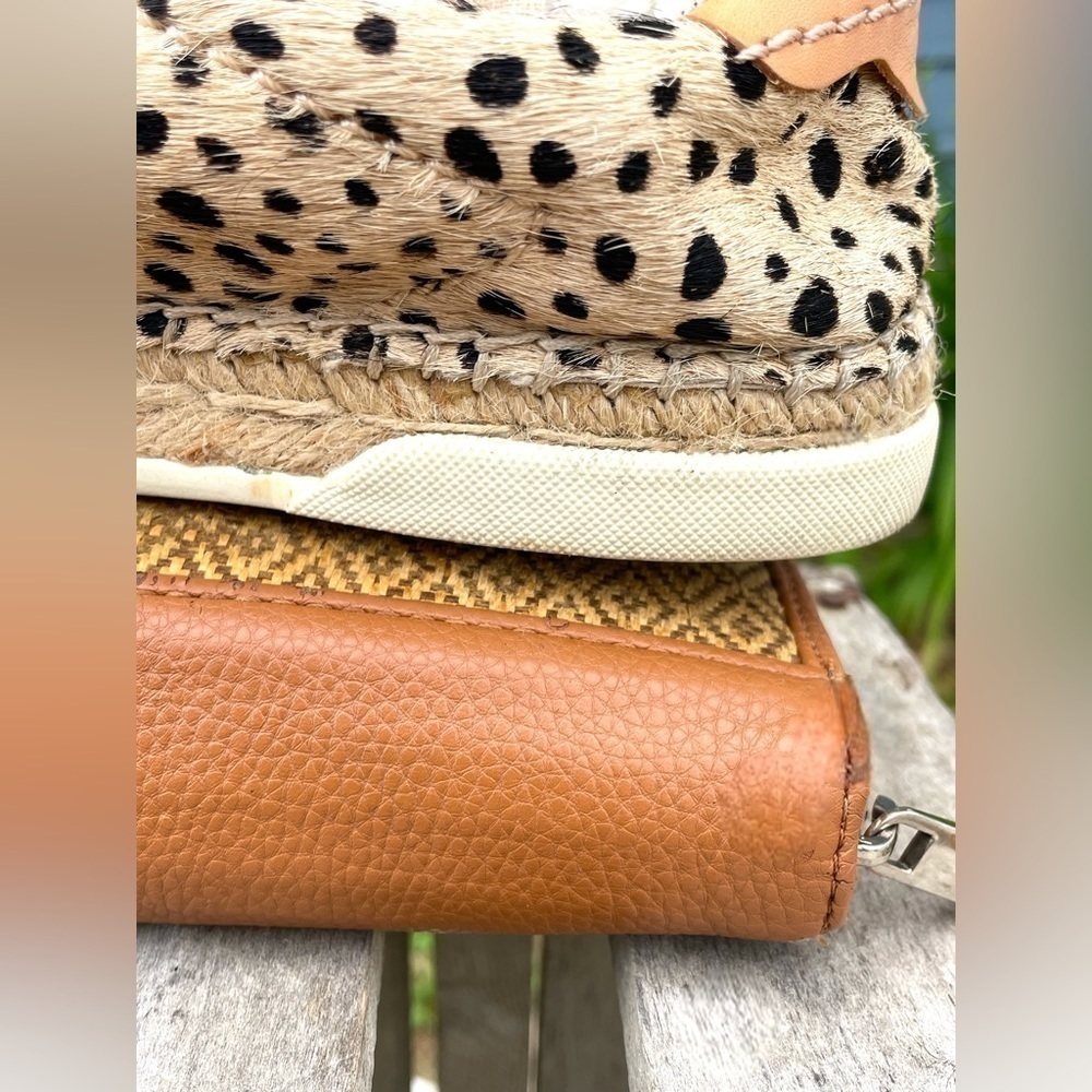 Dolce Vita Size 8.5 Women’s Madox Calf Hair Leopard-Print Sneakers •Low Top EGUC - Picture 12 of 16